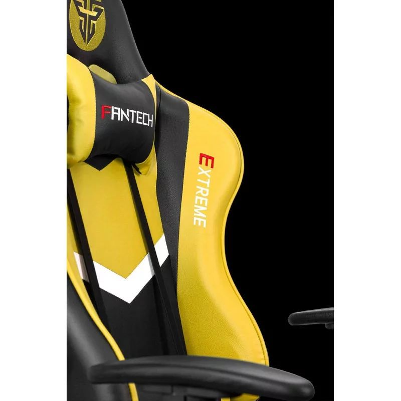 Fantech Gaming Chair Extreme GC180Y (Up to 120 kg - Adjustable Height - Yellow)