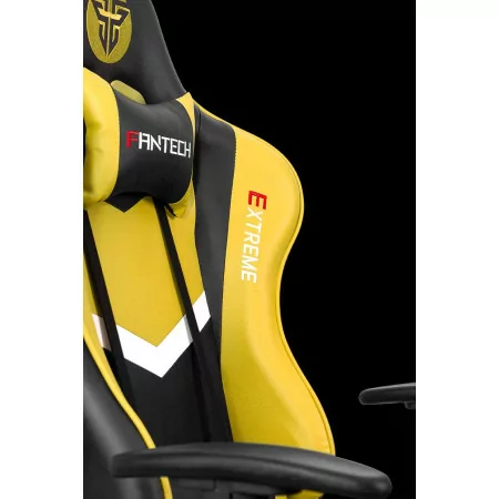 Fantech Gaming Chair Extreme GC180Y (Up to 120 kg - Adjustable Height - Yellow)