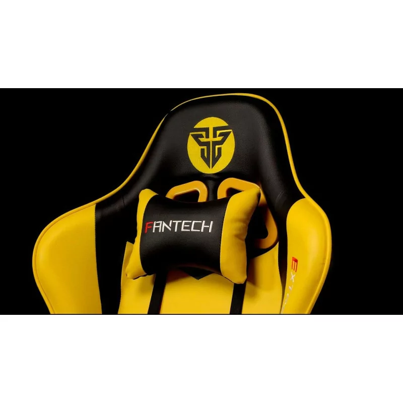 Cadeira Gaming Fantech Extreme GC180Y (Ate 120 kg - Altura Ajustavel - Amarelo)
