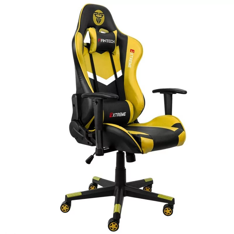 Fantech Gaming Chair Extreme GC180Y (Up to 120 kg - Adjustable Height - Yellow)