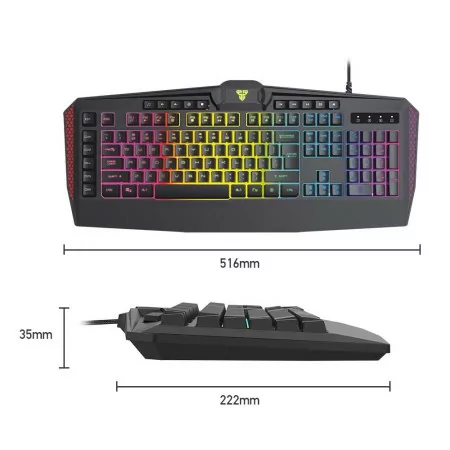 Teclado Gaming Fantech Booster K513 (USB - Membrana - RGB)