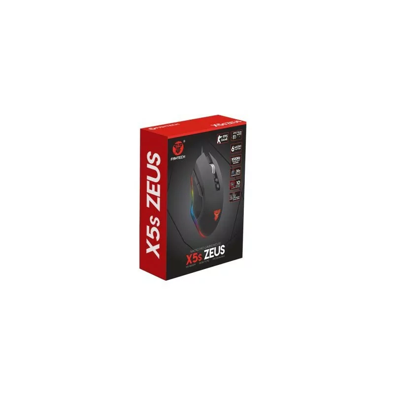 Rato Gaming Fantech Zeus X5s (4800 DPI - USB - Preto)