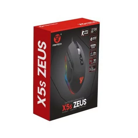 Rato Gaming Fantech Zeus X5s (4800 DPI - USB - Preto)