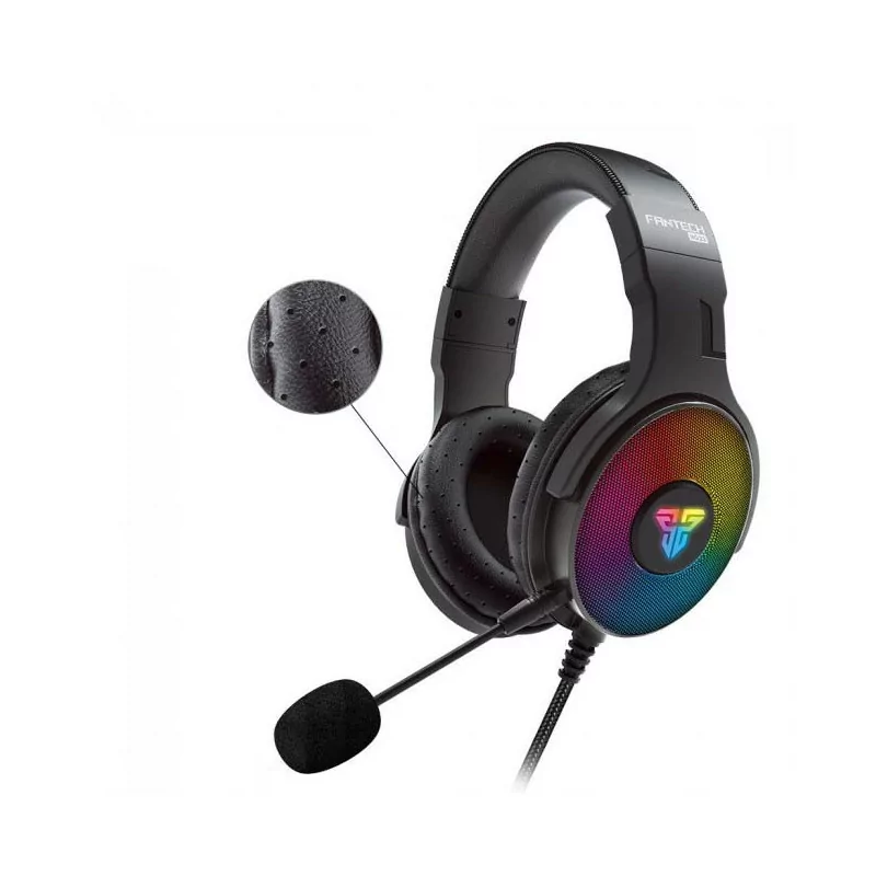 Auscultador Fantech Fusion HG22 - Som 7.1 Surround RGB, Negro
