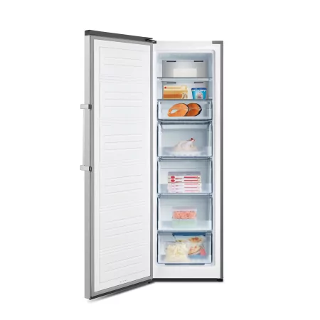 Kontrolsat - Hisense Upright Freezer - 260L - No Frost - Class E - Stainless Steel - C FV354N4BIE Kontrolsat - Hisense Upright Freezer - 260L - No Frost - Class E - Stainless Steel - C FV354N4BIE