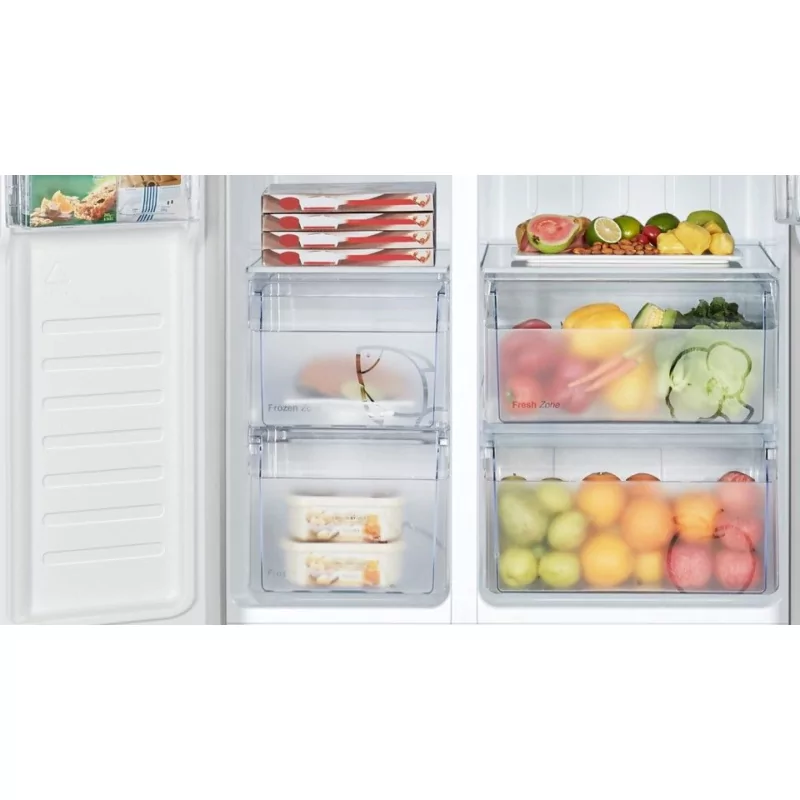 Kontrolsat - Hisense RS677N4BIE American Fridge Freezer (519L - Class E - Grey)