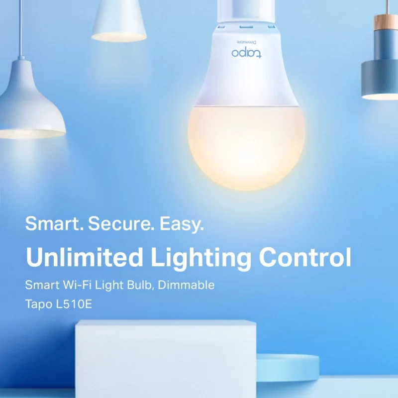 Kontrolsat - Lâmpada Inteligente Tapo L510E 2700K Wireless Smart Light Bulb - TP-Link - (2 Pack)