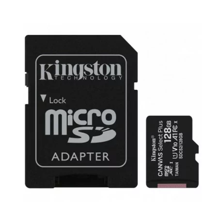 Kingston 128GB MicroSDXC Canvas Select Plus Class10 UHS-I + Adapter - SDCS2/128GB