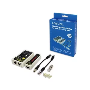 Kontrolsat - Testador Cabos Lan Logilink WZ0015 - RJ-11 RJ-12 RJ-45