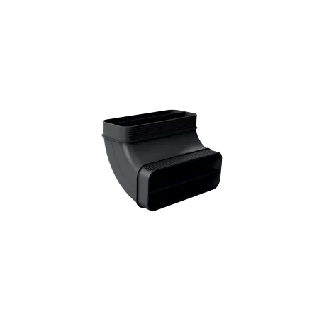 Kontrolsat - Curva 90º Vertical Tubo Plano SIEMENS HZ9VDSB2 - 70cm, Preto Kontrolsat - Curva 90º Vertical Tubo Plano SIEMENS HZ9VDSB2 - 70cm, Preto