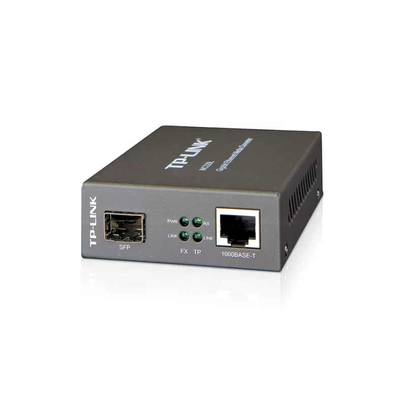 Kontrolsat - Conversor Fibra TP-Link MC220L Gigabit Single-Mode - 1X1000TX / 1X1000 SFP - MC220L