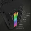 Caixa ATX Fantech Strike CG72 RGB Preta