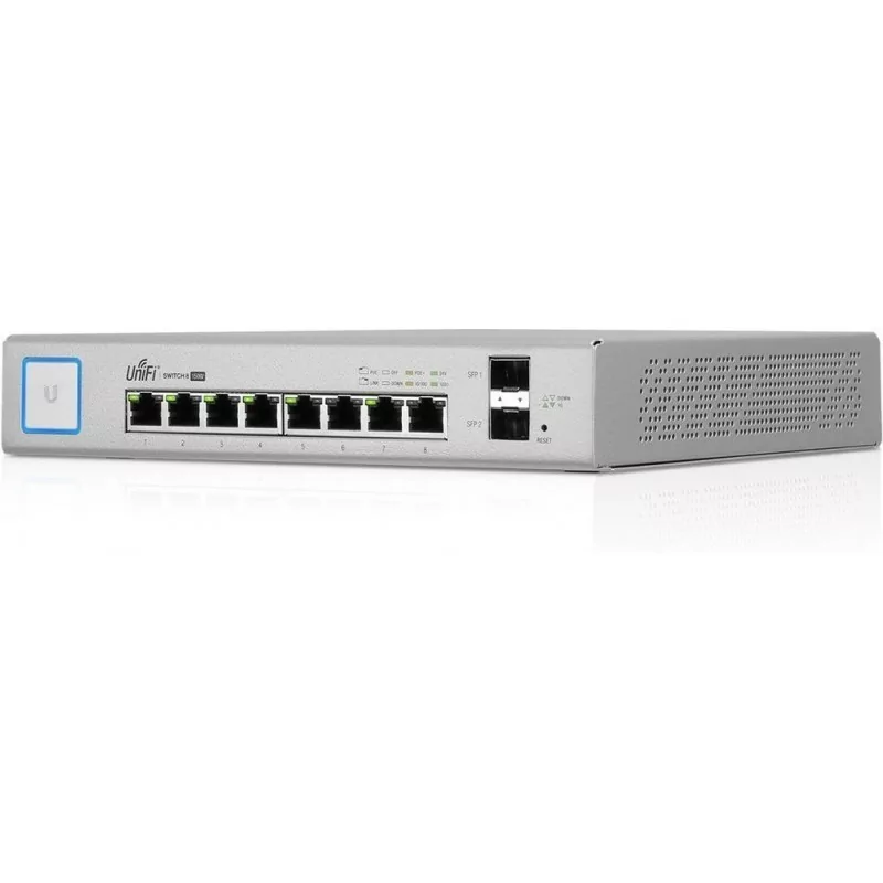 Switch de Rede Ubiquiti UniFi 8 Portas Gigabit PoE + 2x SFP - US-8-150W