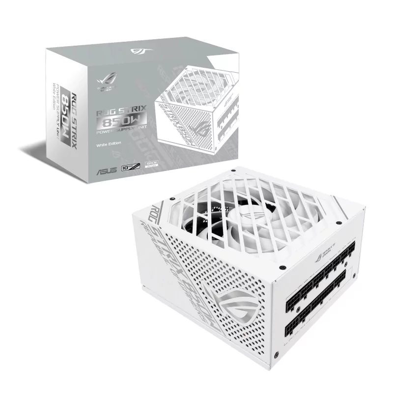 Kontrolsat - Fonte de Alimentação ATX Asus ROG Strix 850W 80 Plus Gold Full Modular Branca - 90YE00A4-B0NA00