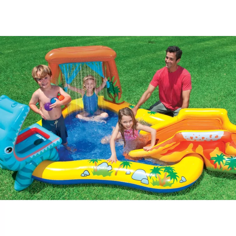 Kontrolsat - Piscina Insuflável Intex Ocean Play Center - 249x191x109cm