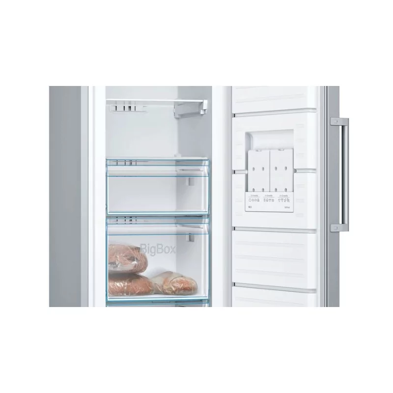 Kontrolsat - Bosch Vertical Freezer - 246L - Stainless Steel - GSN33VLEP (Series 4)