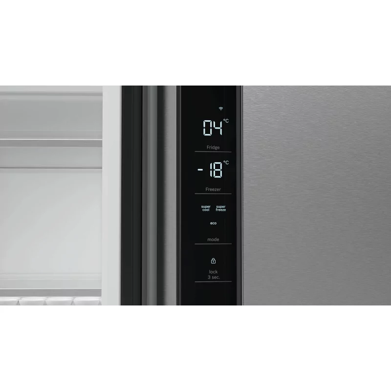 Kontrolsat - Bosch KFN96APEA American Fridge Freezer (605L - Class E - Stainless Steel)
