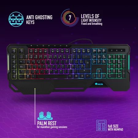 Kontrolsat - Teclado Gaming NGS - GKX-450 Kontrolsat - Teclado Gaming NGS - GKX-450