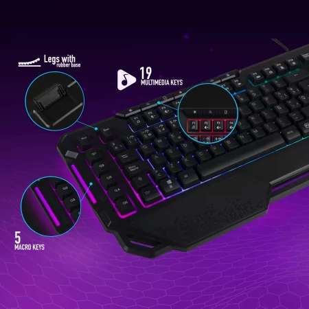 Kontrolsat - Teclado Gaming NGS - GKX-450 Kontrolsat - Teclado Gaming NGS - GKX-450