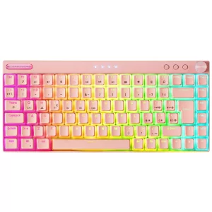 Kontrolsat - Teclado Mecânico Mars Gaming - Rosa - MKCLOUDPRES