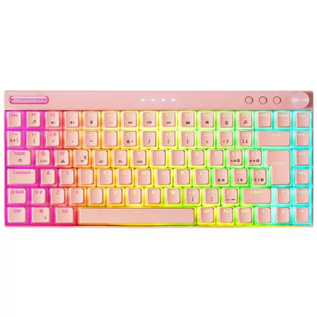 Kontrolsat - Teclado Mecânico Mars Gaming - Rosa - MKCLOUDPRES Kontrolsat - Teclado Mecânico Mars Gaming - Rosa - MKCLOUDPRES