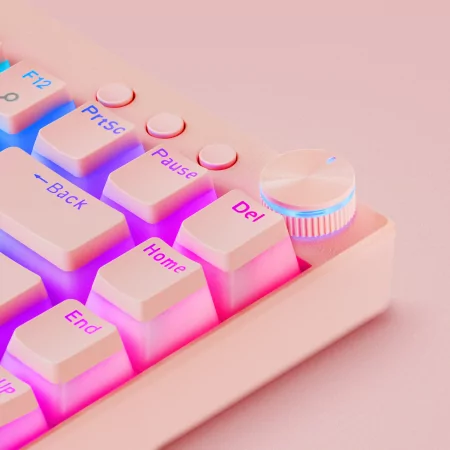 Kontrolsat - Teclado Mecânico Mars Gaming - Rosa - MKCLOUDPRES Kontrolsat - Teclado Mecânico Mars Gaming - Rosa - MKCLOUDPRES