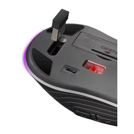 Kontrolsat - Rato Mars Gaming - 3.200 DPI - RGB - Wireless - Botões Mecânicos - MMW2 Kontrolsat - Rato Mars Gaming - 3.200 DPI - RGB - Wireless - Botões Mecânicos - MMW2