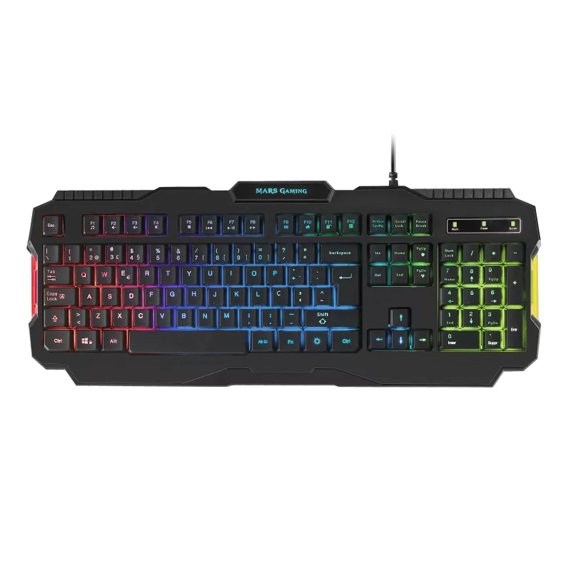 Kontrolsat - Teclado Mars Gaming - RGB - Preto - MARSMRK0PORTU Kontrolsat - Teclado Mars Gaming - RGB - Preto - MARSMRK0PORTU