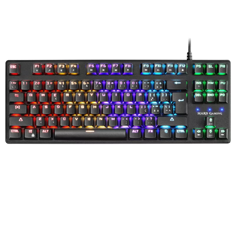 Kontrolsat - Teclado Mecânico Mars Gaming - RGB - Preto - MARSMKTKLBPT