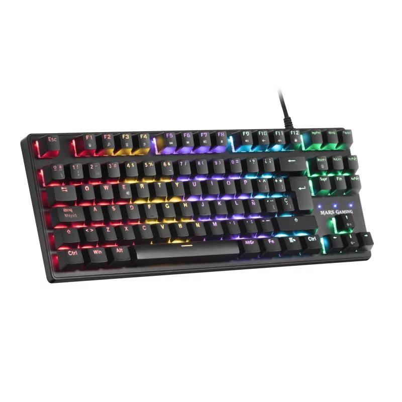 Kontrolsat - Teclado Mecânico Mars Gaming - RGB - Preto - MARSMKTKLBPT
