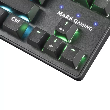 Kontrolsat - Teclado Mecânico Mars Gaming - RGB - Preto - MARSMKTKLBPT Kontrolsat - Teclado Mecânico Mars Gaming - RGB - Preto - MARSMKTKLBPT
