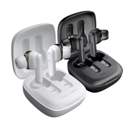 Kontrolsat - Auriculares Mars Gaming - Bluetooth - Wireless - Estojo de Carga - Brancos - MHIB
