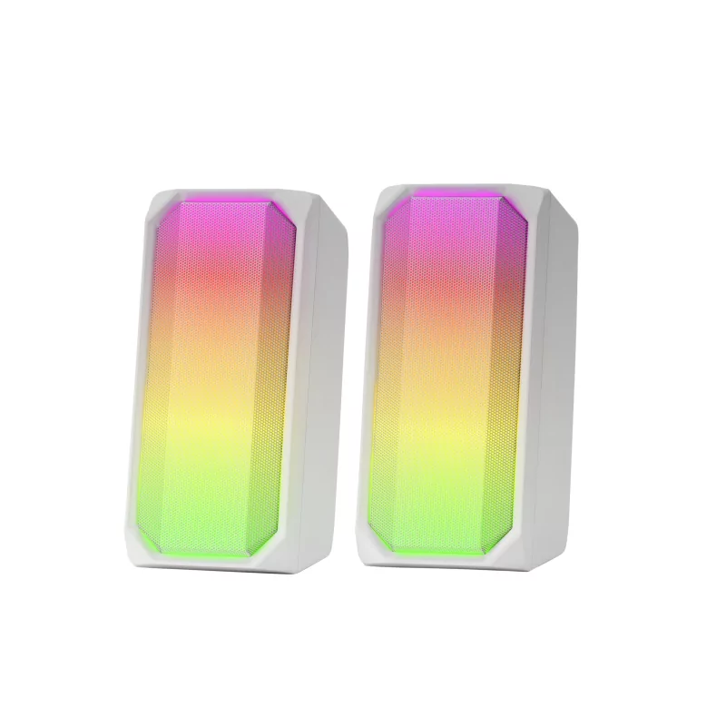 Kontrolsat - Colunas Mars Gaming - 15 W - Bluetooth - RGB - Brancas - MSRGBW