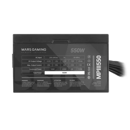 Kontrolsat - Fonte de Alimentação Mars Gaming - 550W - MPIII550 Kontrolsat - Fonte de Alimentação Mars Gaming - 550W - MPIII550