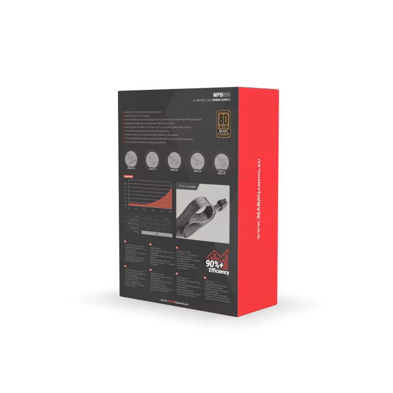 Kontrolsat - Fonte de Alimentação Mars Gaming - 850W - 230V - MPB850