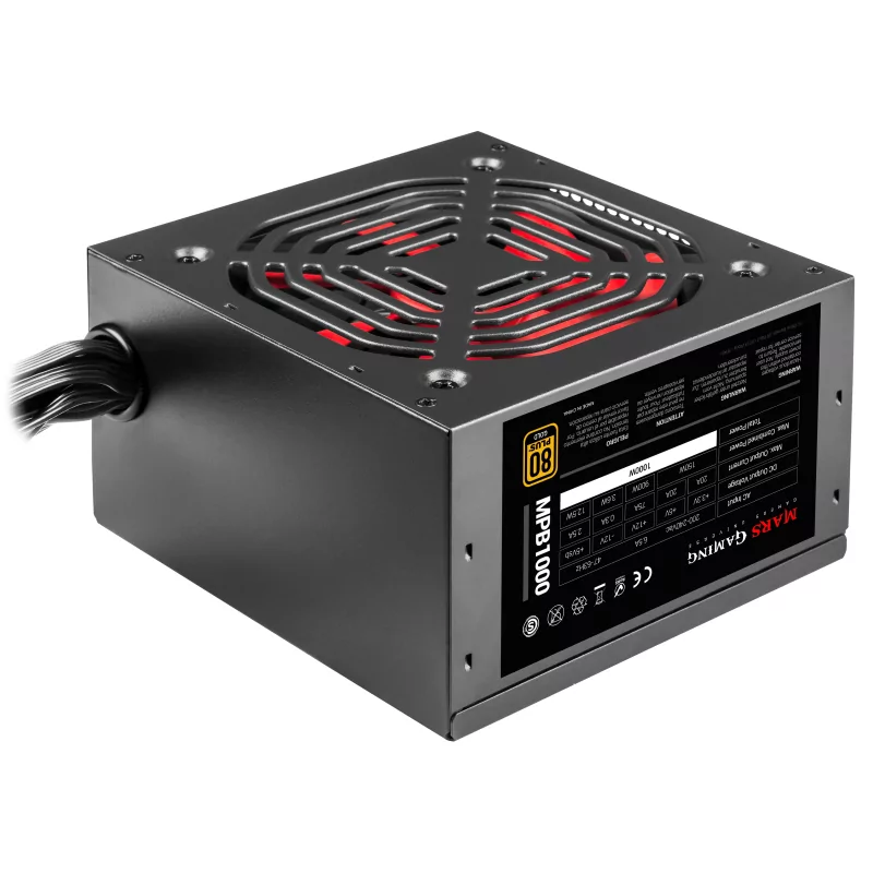Kontrolsat - Fonte de Alimentação Mars Gaming - 1000W - MPB1000