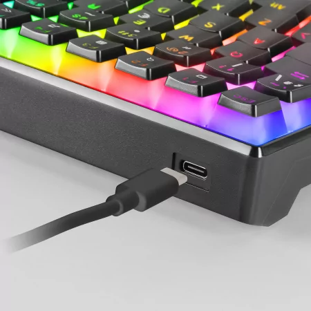 Kontrolsat - Teclado Mecânico Mars Gaming - RGB - Preto - MKULTRARPT Kontrolsat - Teclado Mecânico Mars Gaming - RGB - Preto - MKULTRARPT