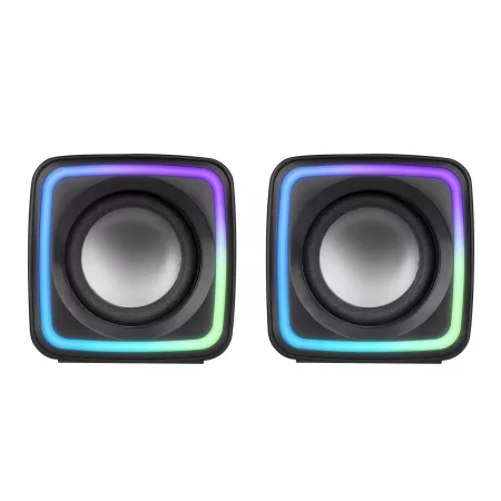 Kontrolsat - Colunas Mars Gaming - 8W - RGB - Pretas - MSCUBE Kontrolsat - Colunas Mars Gaming - 8W - RGB - Pretas - MSCUBE