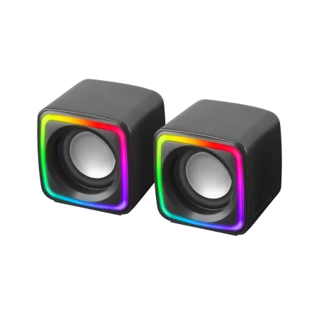 Kontrolsat - Colunas Mars Gaming - 8W - RGB - Pretas - MSCUBE Kontrolsat - Colunas Mars Gaming - 8W - RGB - Pretas - MSCUBE