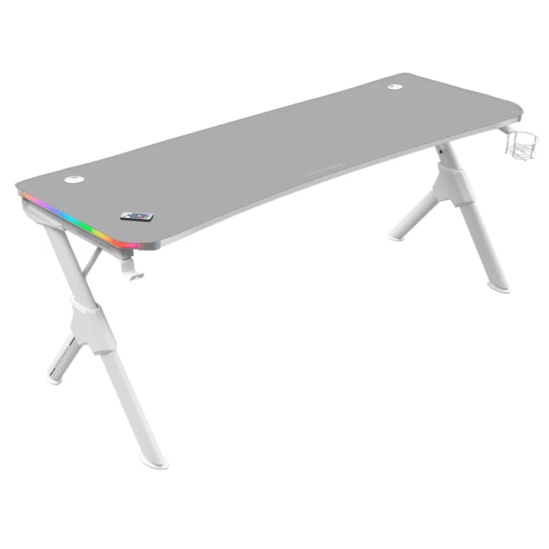 Kontrolsat - Mesa Mars Gaming - 160x60x75cm - Branca - MGDXLRGB Kontrolsat - Mesa Mars Gaming - 160x60x75cm - Branca - MGDXLRGB