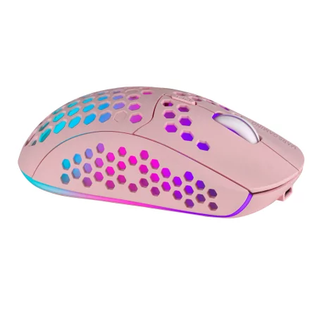 Kontrolsat - Rato Mars Gaming - Wireless - RGB - Rosa - MMW3 Kontrolsat - Rato Mars Gaming - Wireless - RGB - Rosa - MMW3