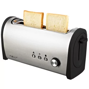 Kontrolsat - Nevir Toaster - 1 Wide Slot - 1,000W - Stainless Steel - NVR-9830 TI