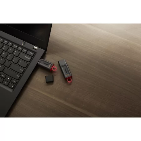 Kontrolsat - Pendrive Kingston DataTraveler Exodia - 256GB - USB 3.2 - Preto e Vermelho - DTX/256GB