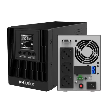 Kontrolsat - Phasak LCD On-Line - 1000VA - UPS Tower - PH 9210 Kontrolsat - Phasak LCD On-Line - 1000VA - UPS Tower - PH 9210