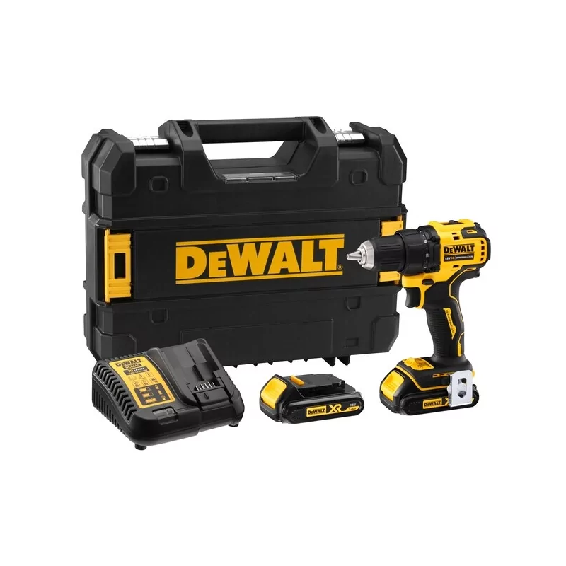 Kontrolsat - Berbequim Aparafusador sem Escovas Dewalt XR - 18V - 13mm - 2 Baterias Li-Ion 2,0 Ah - DCD708D2T-QW Kontrolsat - Berbequim Aparafusador sem Escovas Dewalt XR - 18V - 13mm - 2 Baterias Li-Ion 2,0 Ah - DCD708D2T-QW