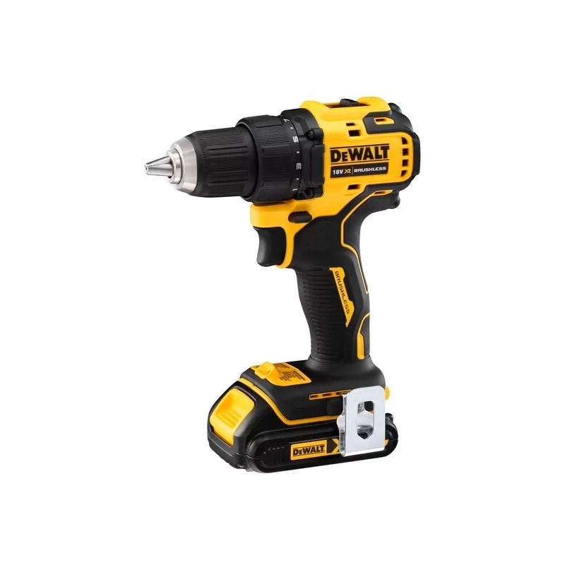 Kontrolsat - Berbequim Aparafusador sem Escovas Dewalt XR - 18V - 13mm - 2 Baterias Li-Ion 2,0 Ah - DCD708D2T-QW