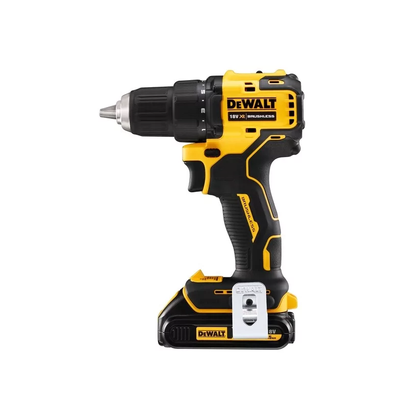 Kontrolsat - Berbequim Aparafusador sem Escovas Dewalt XR - 18V - 13mm - 2 Baterias Li-Ion 2,0 Ah - DCD708D2T-QW