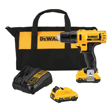 Kontrolsat - Berbequim Aparafusador Dewalt XR - 10,8V - 10mm - 2 Baterias - Mala Incluída - DCD710D2-QW