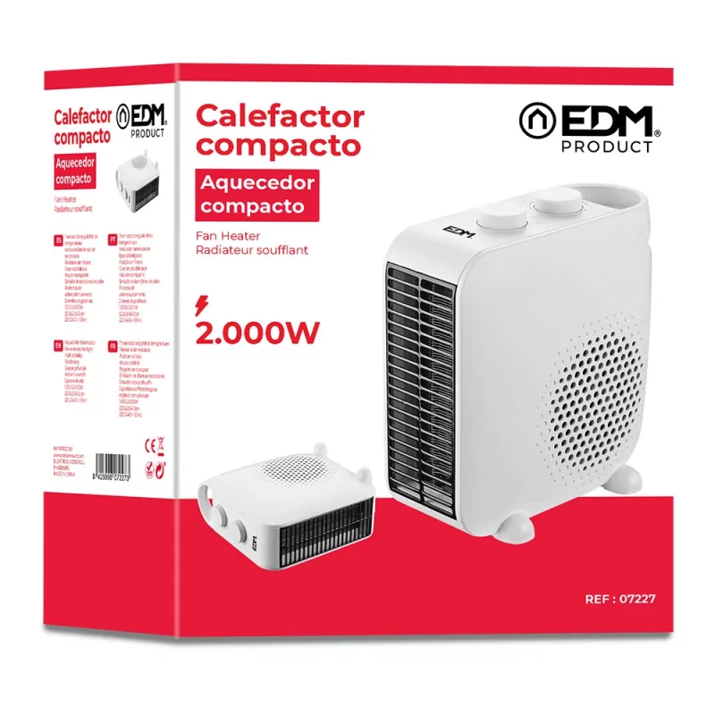 Kontrolsat - 2 in 1 EDM Compact Heater - 2,000 W
