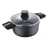 Kontrolsat - Caçarola San Ignacio Bistro - 20 x 10 cm - Alumínio Fundido - c/ Tampa - Cinza - SG6425